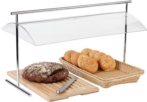 Hygieneschutz 82 x 42 cm, H: 45 cm Haube: Acryl Gestell: Metall verchromt nicht spülmaschinengeeignet