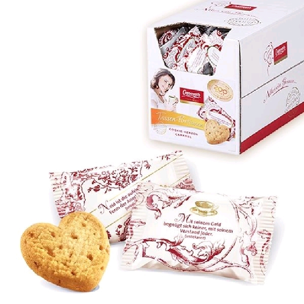 Coppenrath Caramel Cookie- Herzen Inhalt: 200 Stück à 5 g.