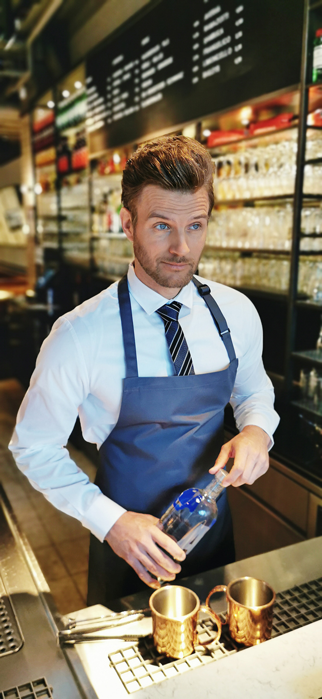 Latzschürze Basic mit Schnalle - Maße: 75 x 90 cm (Breite x Länge)