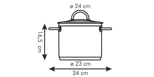 Topf VISION ø24 cm mit Deckel, 7.0 l