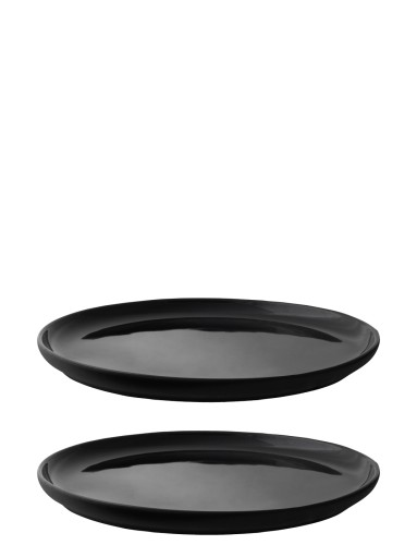 Theo Teller Ø 22 cm schwarz, Maße: 220 x 220 x 25 mm