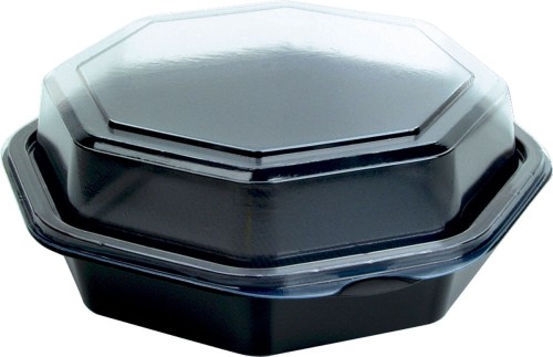 Duni Octaview® (C&C Packung mit 127765) 160 x 160 x 60 mm Schwarz ungeteilt, 180 Stk/Krt (9 x 20 Stk)