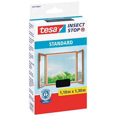 tesa® Fliegengitter 110 x 130 cm (B x H) anthrazit