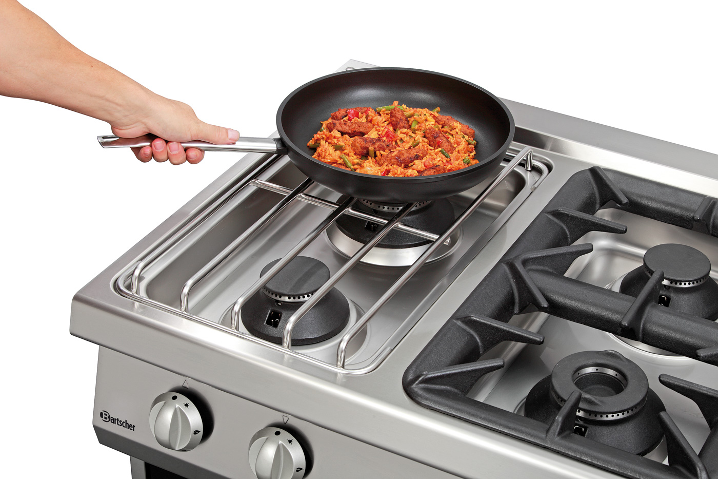 Bartscher Schieberost CNS, Serie 700 | Material:CNS 18/10 | Maße: 56 x 35,2 x 4,0 cm. Gewicht: 2,5kg