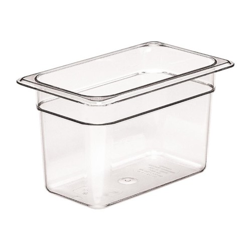 Cambro Polycarbonat GN 1/4 Behälter 150mm. Ermöglicht das Lagern, Transportieren und Servieren aus einem Behälter. GN