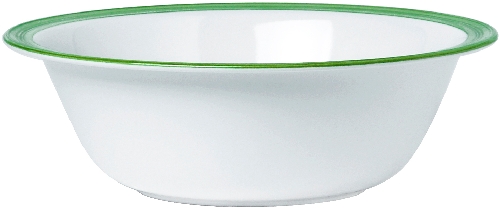 Waca Schüssel BISTRO, Inhalt: 1.600 ml, Durchmesser: 235 mm, Farbe: weiss/grün, Material: Melamin