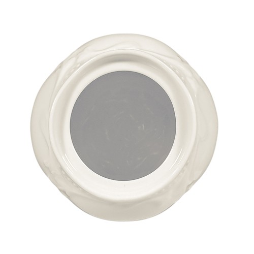 Seltmann Unterteil zur Zuckerdose 0,22 l, rund mit Relief, Form: Rubin, weiss cream, hohe Kantenschlagfestigkeit, Made in Germany