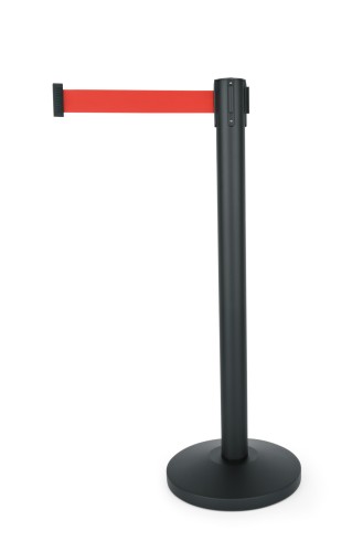 Abgrenzungspfosten PERSONENLEITSYSTEM SERIE LIGHTFLEX. › Gurtanschlüsse mit 4 Wege