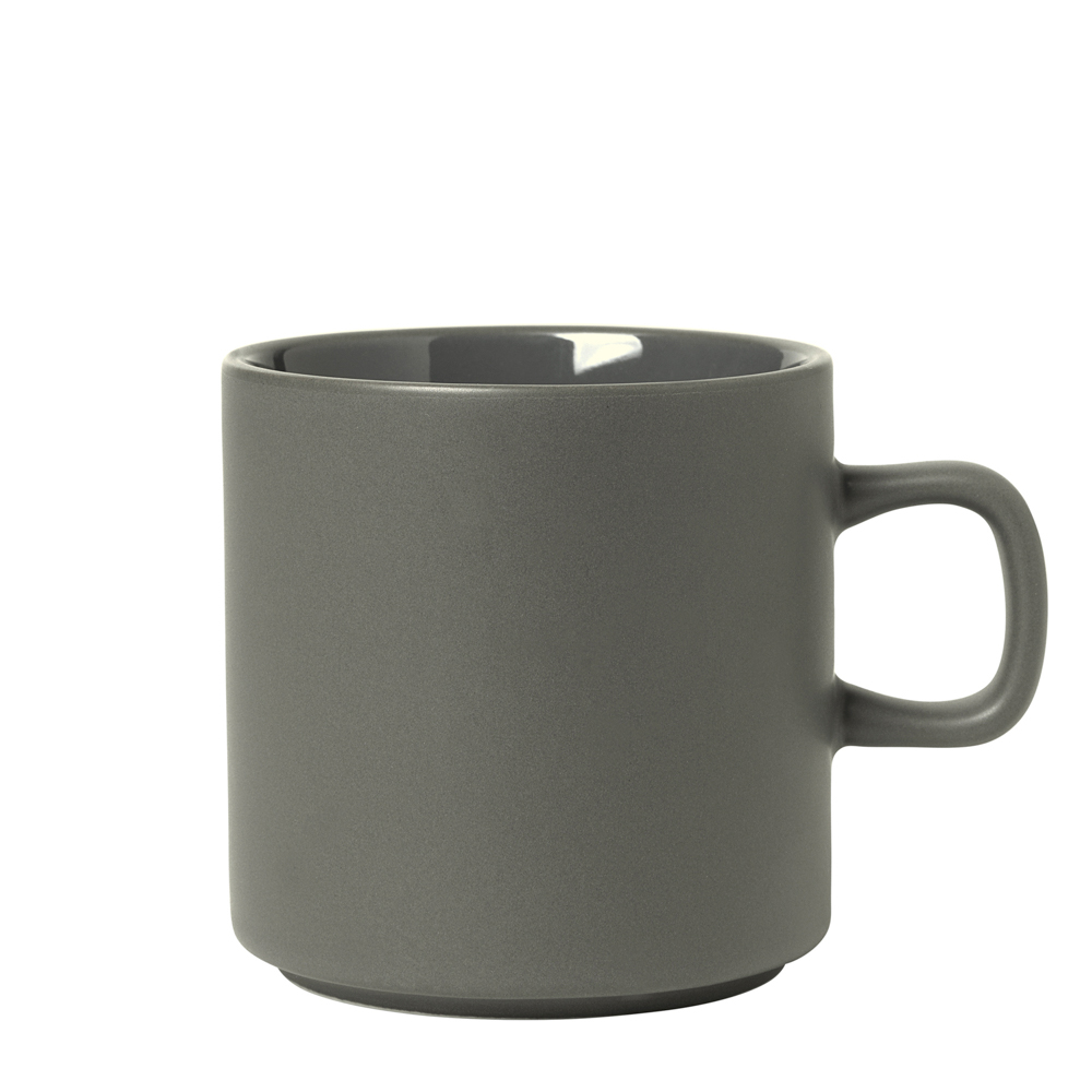Tasse -PILAR- Pewter, 250 ml, Ø 8,5 cm. Material: Keramik. Von Blomus.