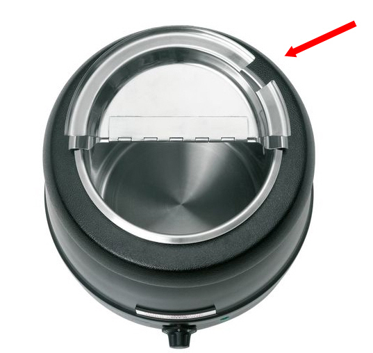 Bartscher Deckel zu Suppentopf Economic mittig klappbar, m. Griff