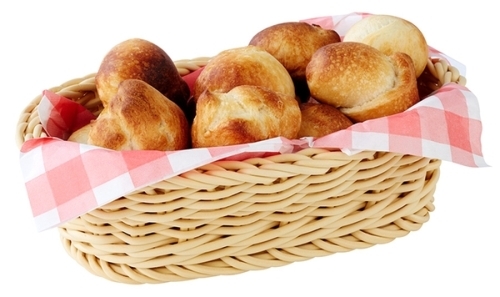 Korb, oval 19 x 12 cm, H: 6 cm Polypropylen, hellbeige -PROFI LINE- spülmaschinengeeignet bruchsicher stapelbar