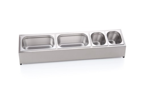 GN Systemteiler. Chromnickelstahl. passend für 6 GN Behälter 1/6 oder 3 GN Behälter 1/3