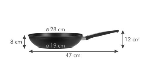Wok i-PREMIUM ø 28 cm Kunststoff, Aluminiumlegierung, rostfreier Edelstahl, Antihaftbeschichtung Spülmaschinenfest