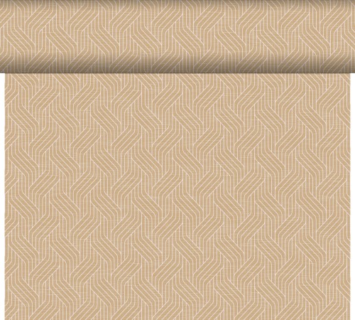 Duni Dunicel® Tête-à-Tête-Tischläufer 0,4 x 24 m Woven Ecoecho, 4 Stk/Krt (4 x 1 Stk)