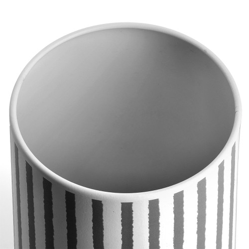 Vorratsdose m. Bambusdeckel, 1000 ml, Metall / Maße: Ø 10,5x16,2 cm, schwarz