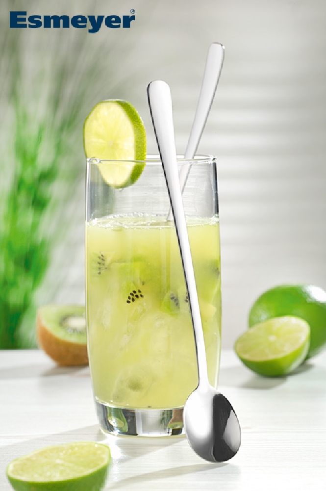 Langstiellöffel SYLVIA, Edelstahl 18/0, poliert, Länge: 19,9 cm. Materialstärke 2,2 mm.