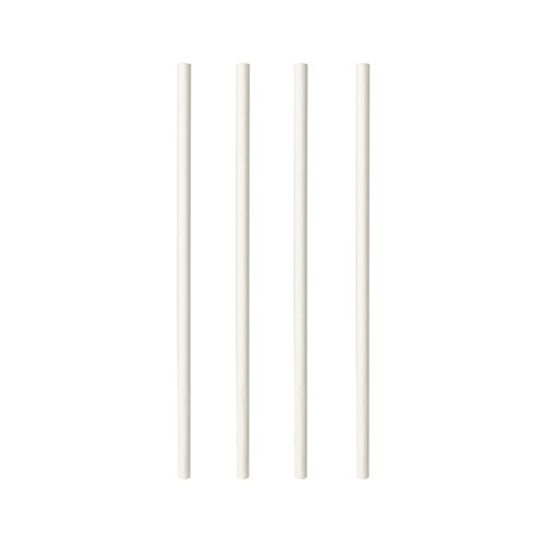 100 Shake-Halme, Papier "pure" Ø 8 mm · 25 cm weiss von PAPSTAR