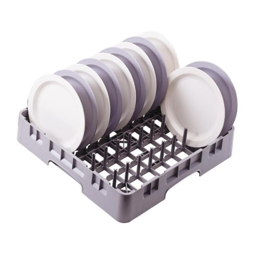 Cambro Tellerspülkorb mit Stiften. Ermöglicht ein schnelles, effizientes Trocknen. Größe: 10,1(H) x 50(B) x 50(T)cm,