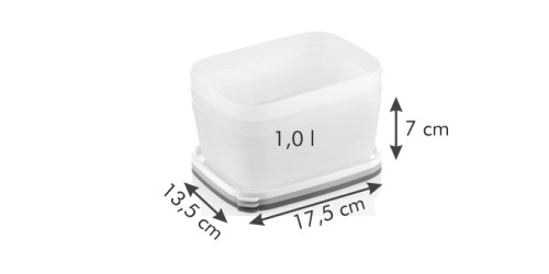 Gesunde Tiefkühl-Dosen PURITY 1.0 l, 3 St.