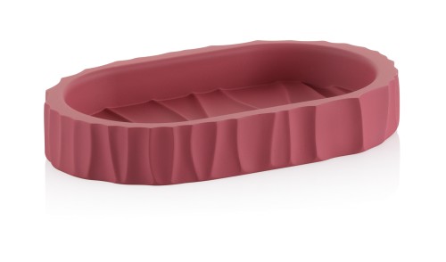 Seifenschale Merida Polyresin himbeerrot 15,0x9,0x2,5 cm von Kela