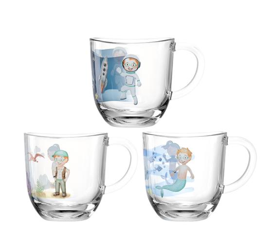 Leonardo Bambini 6er Set Tassen sortiert Durchmesser: 8,4cm, Höhe: 9,3cm Inhalt: 280ml