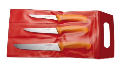 Messerset mit gelben Griffen: 3105 13 g/3005 16 g/4025 21 g Giesser - Made in Germany