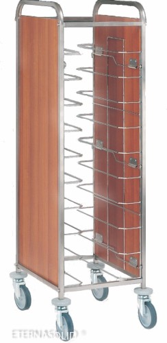 ETERNASOLID® Tablettwagen 10 UNIVERSAL, 2 Seiten Paneele Kirsche