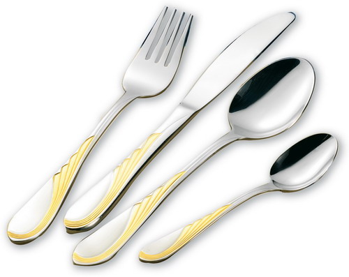 24-tlg. Besteck SABRINA 18/0 poliert im Geschenkkarton mit Sichtfenster