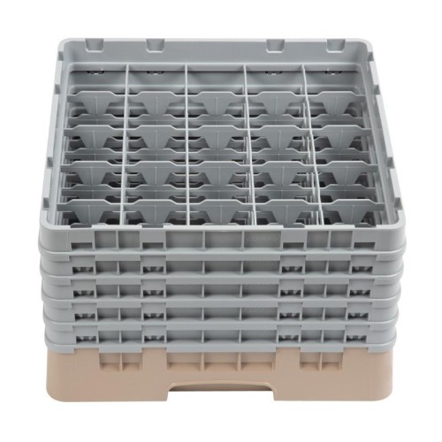 Cambro Gläserspülkorb beige mit 25 Fächern max Glashöhe 25,7cm. Dieser Gläserspülkorb bietet optimalen Schutz für Ihre