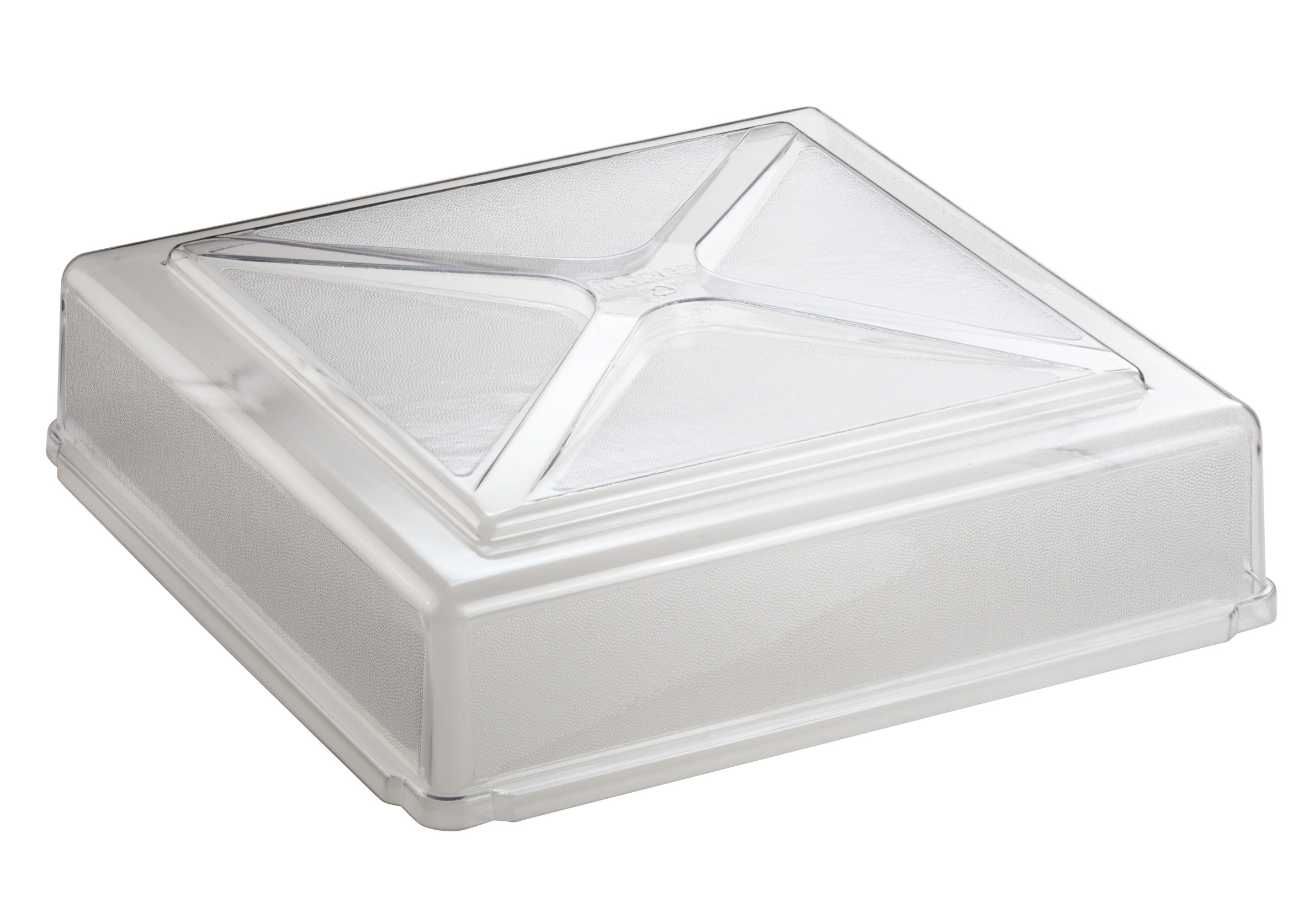 BLANCO Röhrenstülpdeckel eckig, transparent, aus Kunststoff, Für Modelle: CHV 53/53, CEBH 50/50, CEB 50/50, CEK 53/53, CE-UK 53/53, CE