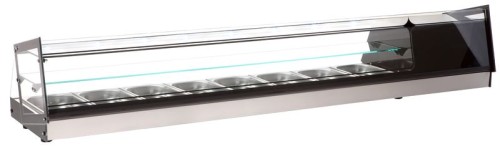 NEUMÄRKER Kühlvitrine Cube 8 für 8x GN 1/3 - 40 mm tief 1788x395x350 mm