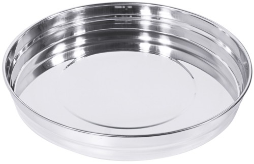 Bierglasträger VENTO aus Edelstahl 18/10, Durchmesser: 36 cm, Höhe: 4 cm, mit Stapelschulter, schwere Qualität