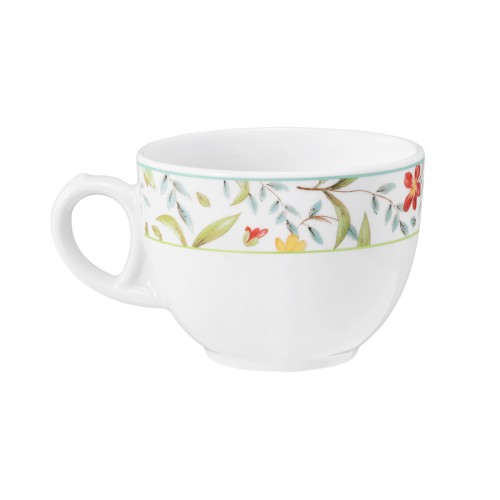 Seltmann Obere zur Kaffeetasse 0,22 l Tulpe, rund, Form: Community, Dekor: 57401 Landhaus, hohe Kantenschlagfestigkeit, Made in Germany