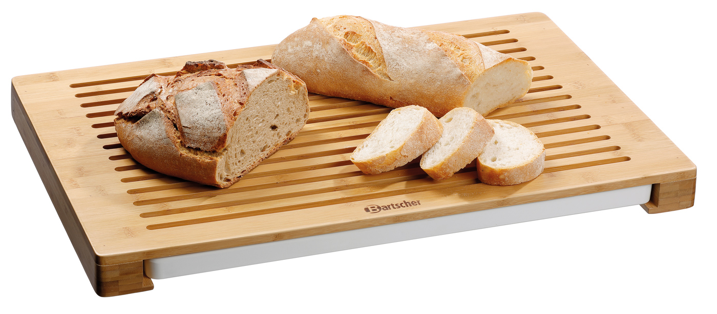 Bartscher Brot-Schneidebrett KSM600 | Eigenschaften: Krümelschale, Melamin | Maße: 60 x 40 x 43 cm. Gewicht: 3,2 kg