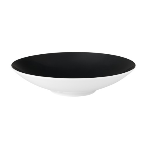 Seltmann Coupschale 23 cm M5381, rund, Form: Coup Fine Dining, Dekor: 57350 schwarz, hohe Kantenschlagfestigkeit, Made in Germany