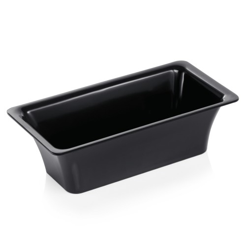 GN 1/3 Behälter, mit glattem Rand. Material: Melamin. Serie: GN 97. Inhalt in Litern: 4. Farbe: schwarz. Maße: Höhe: 100 mm