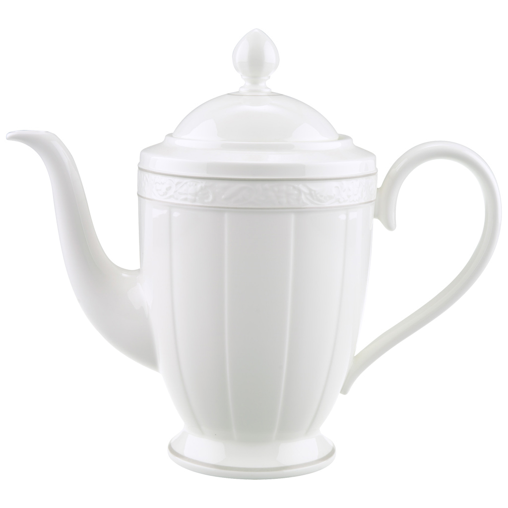 Villeroy und Boch Kaffeekanne 6 Pers. - Maße: 25,1 x 12,4 x 22,4 cm / Ser.: Gray Pearl