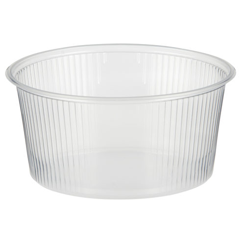 100 Verpackungsbecher, PP rund 250 ml Ø 10,1 cm · 5 cm transparent von Starpak