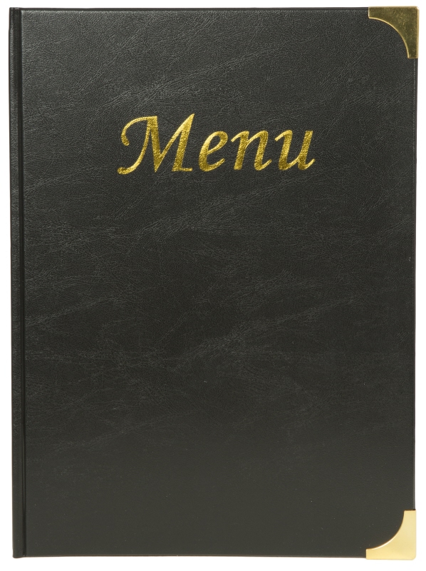 Speisekartenmappe A4 schwarz