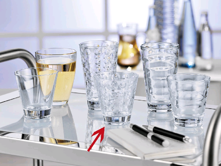 Leonardo Becher OPTIC, Inhalt: 0,215 Liter, Höhe: 90 mm, Durchmesser: 85 mm.