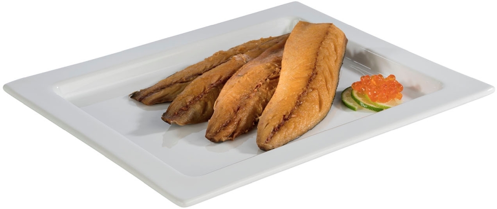 GN 1/2 Tablett -FRAMES- 32,5 x 26,5 cm, H: 2 cm Porzellan hitzebeständig bis 220°C spülmaschinengeeignet stapelbar