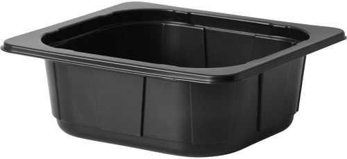 Duni PP-Schale 1/6 GN 176 x 162 x 60 mm Schwarz ungeteilt, 318 Stk/Krt (1 x 318 Stk)
