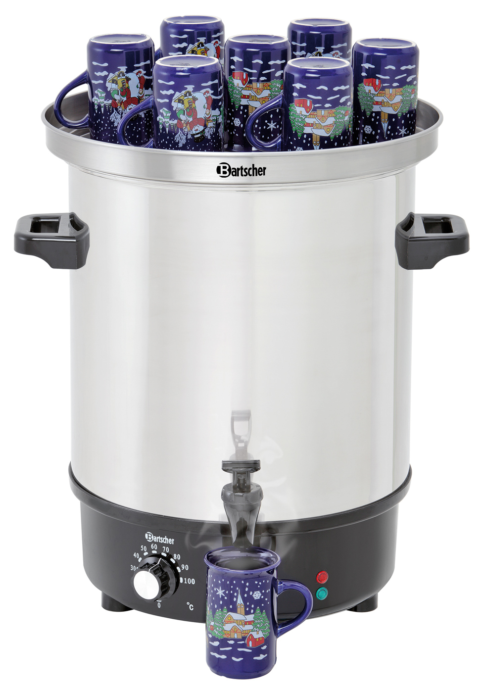 Bartscher Warmhaltedeckel zu 200057/A200052 |Ausgelegt für: Ca. 10 - 15 Tassen | Maße: 39,5 x39,5 x 4,0 cm. Gewicht: 0,82 kg