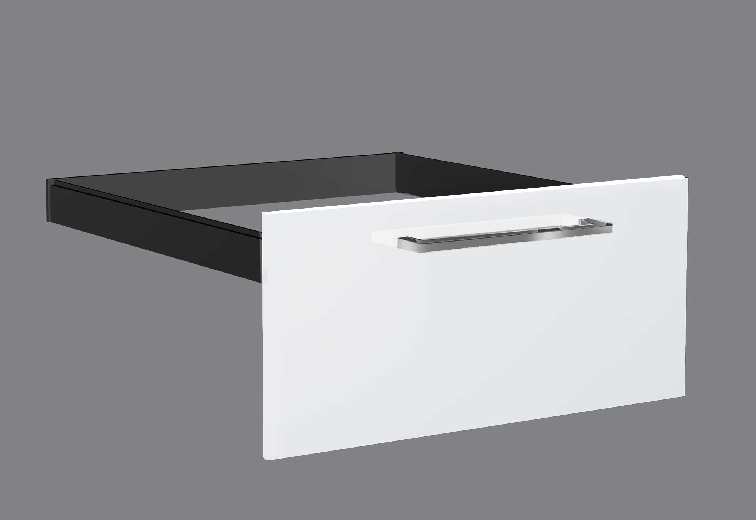 Schubladeneinsatz MODUS , Farbe: weiss, Maße: 76 x 38 cm, für Hängeregistratur. Zu Einzelregal 80 x 38 x 78 + 185 cm,