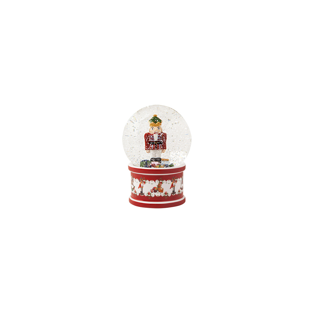 Villeroy und Boch Schneekugel groß, Nussknacker - Maße: 12,5 x 12,5 x 17 cm / Ser.: Christmas Toys