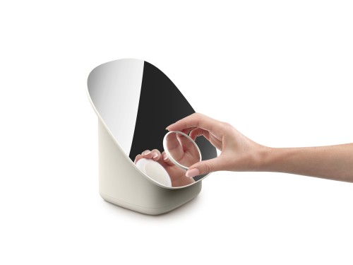 Joseph Joseph Viva Standspiegel mit Kosmetik-Organizer - Shell