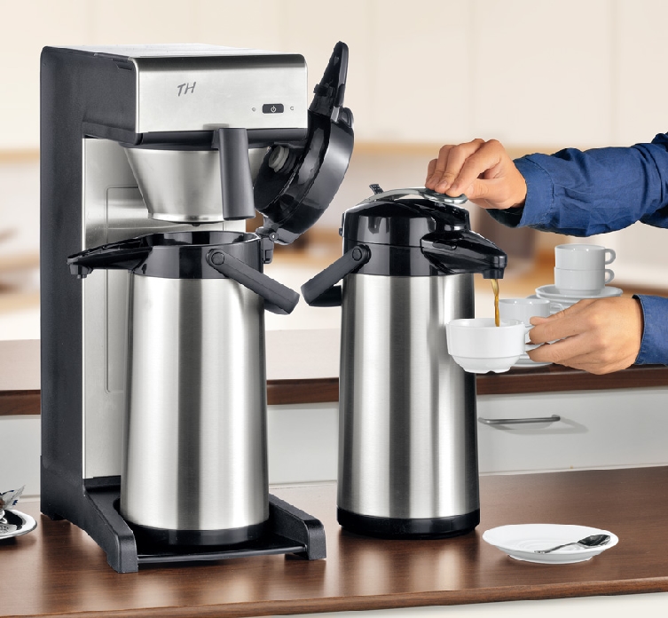 Filterkaffeemaschine TH, von Bravilor Bonamat, Farbe: anthrazit, *** Lieferung erfolgt OHNE Isolierkanne ***