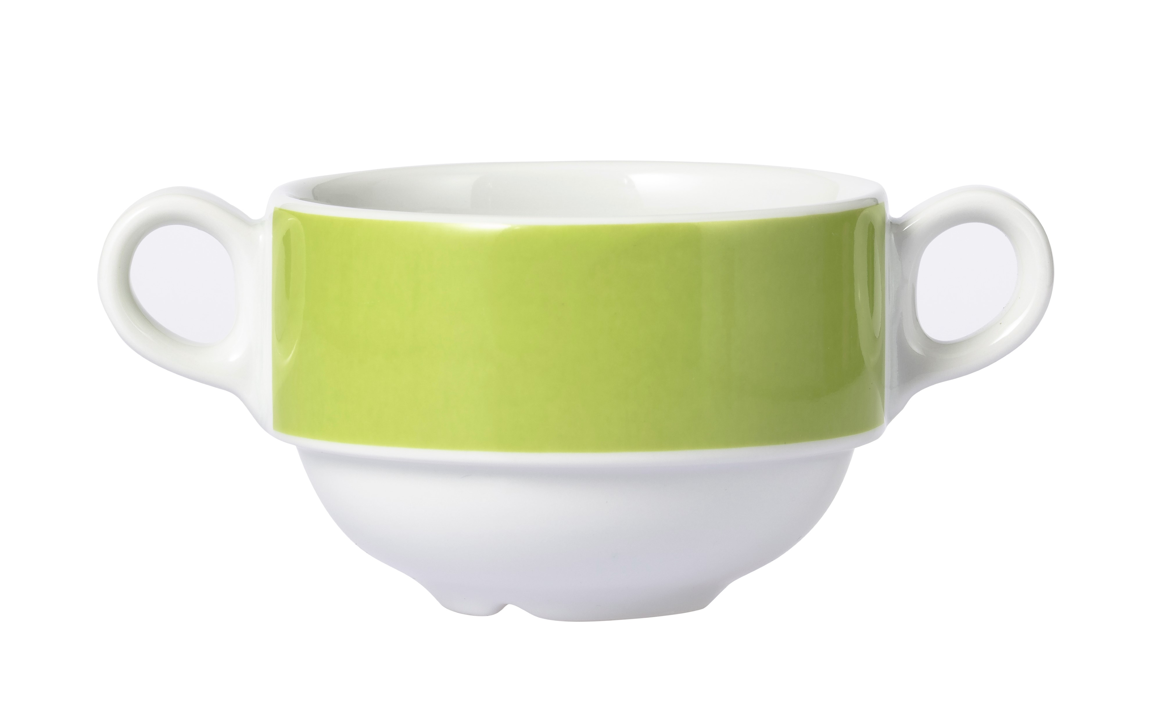 MERIDIAN Suppen-Obertasse, 0,32 ltr., grün, aus Porzellan, von caterado. Made in Europe.