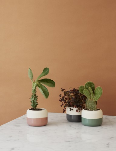 PLANT-IT Blumenübertopf grau, Maße: 83 x 95 x 70 mm