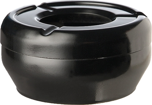 Windaschenbecher -CASUAL- Ø 12 cm, H: 4,5 cm Melamin, schwarz spülmaschinengeeignet stapelbar nicht mikrowellengeeignet keine